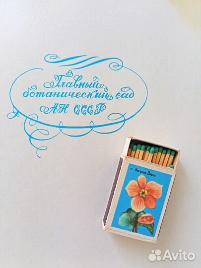Сувенирные спички «Ботанический сад ан СССР»
