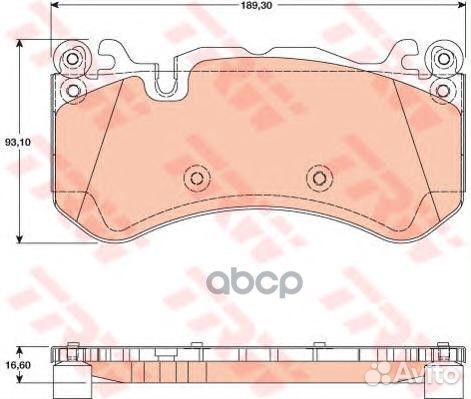 Колодки передние Mercedes W166 ML63 AMG, W212 E
