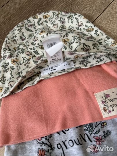 Летние шапки 6-9 мес