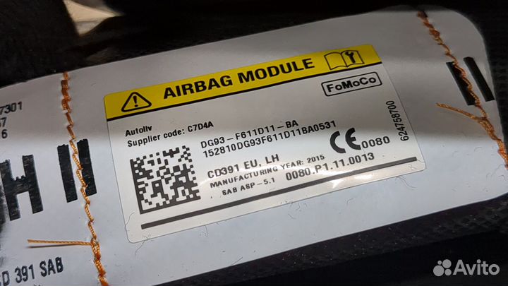 Подушка безопасности в дверь Ford Mondeo 5 2015, 2015