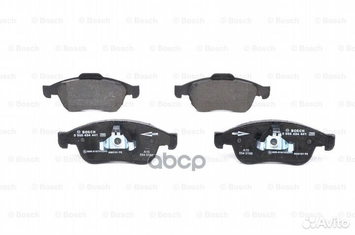 0 986 494 441 Колодки тормозные renault duster