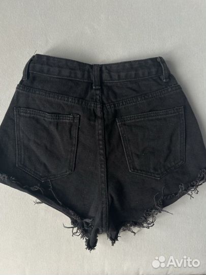 Джинсовые шорты черные