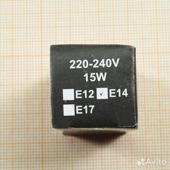 Лампа для духовых шкафов термостойкая, латунь, 220