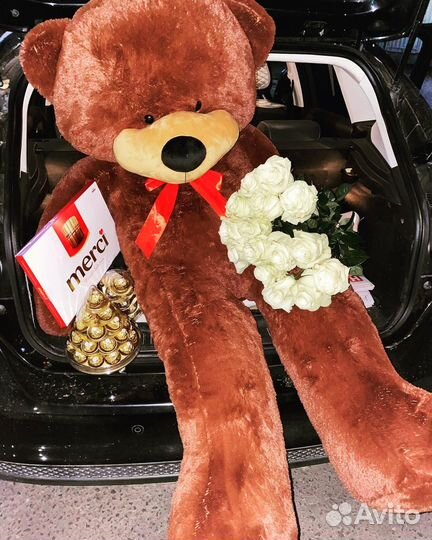 Плюшевый медведь огромный