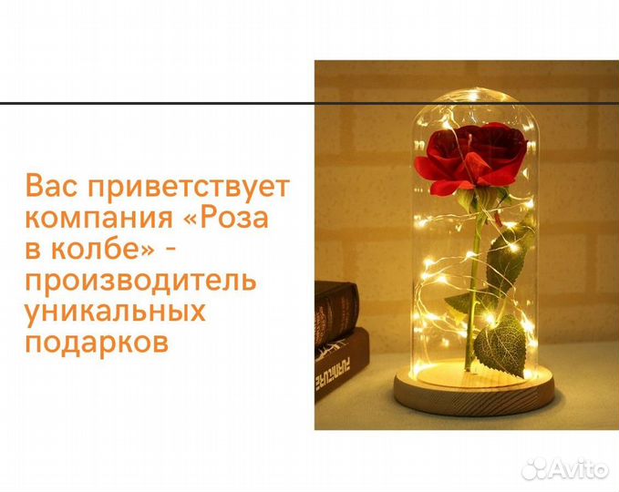 Розы в колбе. От производителя