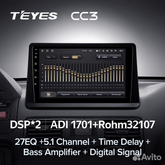 Магнитола Teyes CC3 4/64 Mitsubishi Pajero 2