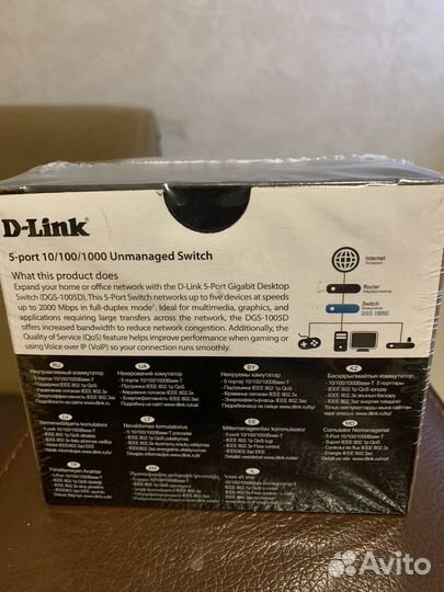 D-link коммутатор DGS-1005D 5x10/100/1000 Мбит/сек