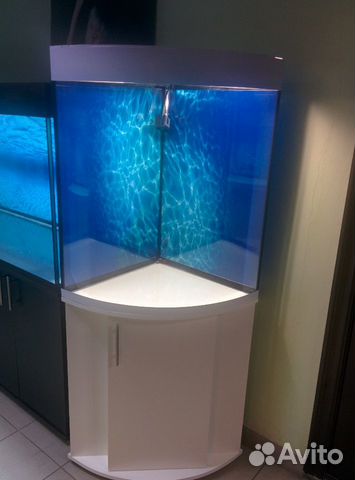 Аквариум 180 белый башня угловой биофильтр тумба