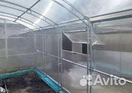 Теплица прямостенная из поликарбоната