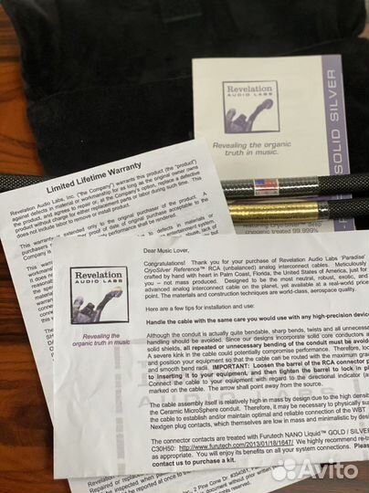 RAL Revelation Audio Labs RCA