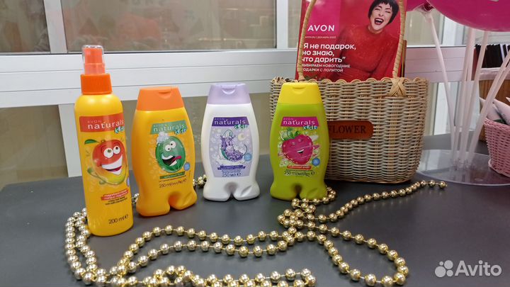 Гель и шампунь для детей от avon