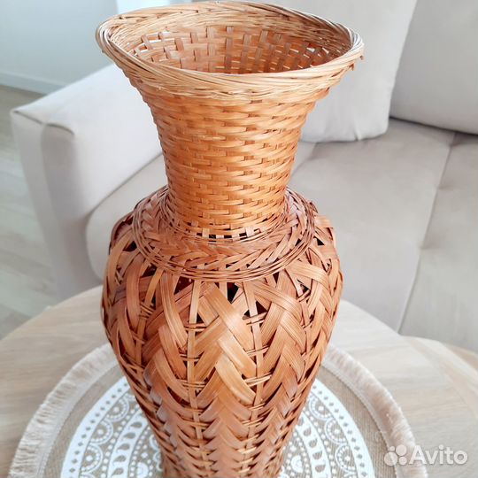 Плетеная ваза 40 см