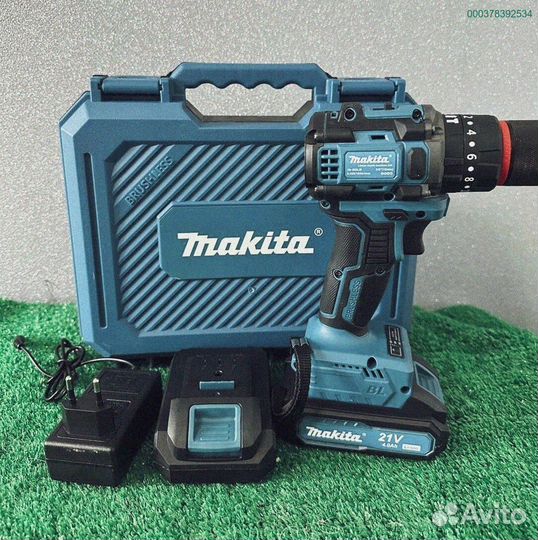 Новый бесщеточный шуруповeрт Makita 21v ударный (Арт.64279)