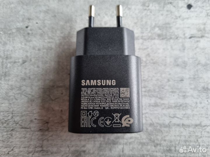 Сетевое зарядное устройство Samsung EP-TA800 25 Вт