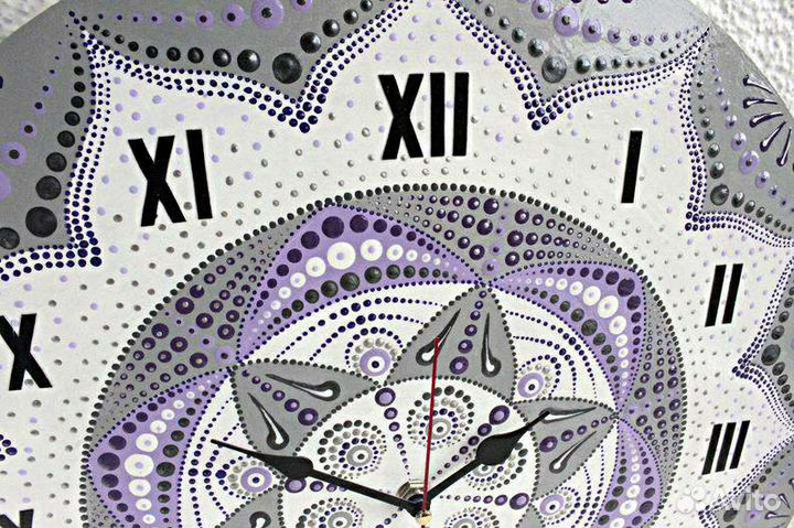 Часы настенные Мандала Ручная работа