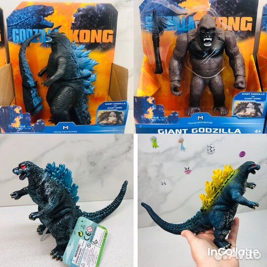Фигурки героев Годзилла против Конга