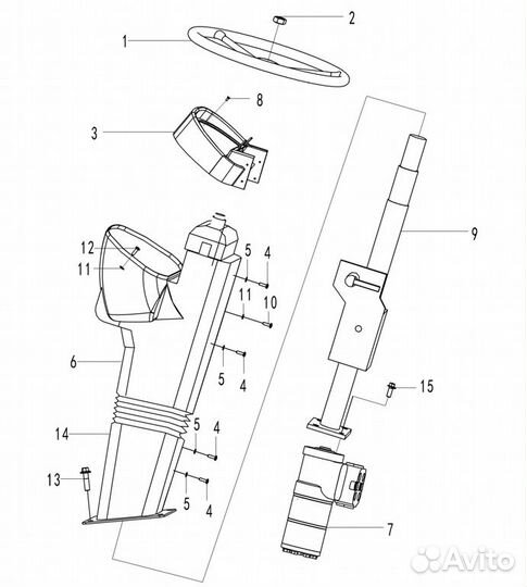 Задний фонарь - 4130001134 (sdlg)