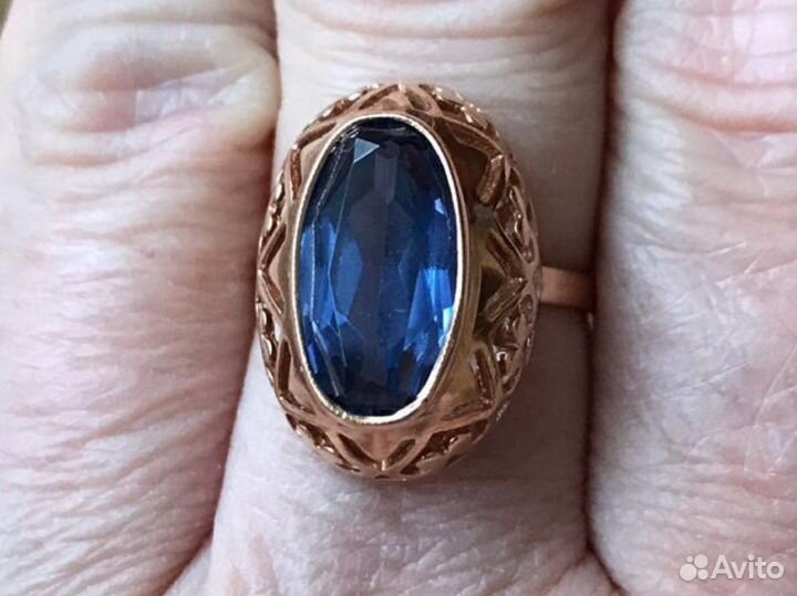 Кольцо с корундом СССР 5,92 гр