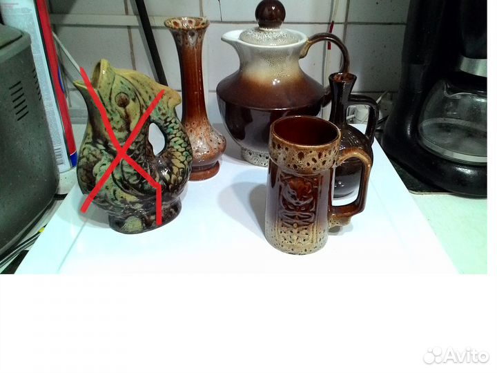 Штоф, бутыль декор ваза горшочки керамика