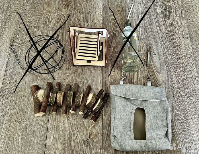 Аксессуары для грызунов (поилка, сенник, домик)