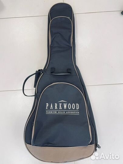 Гитара акустическая Parkwood новая массив с чехлом