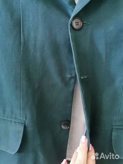 Пиджак 152р зелёный