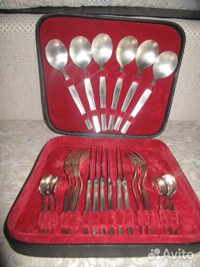 Набор столовый СССР, Павлово, мельхиор