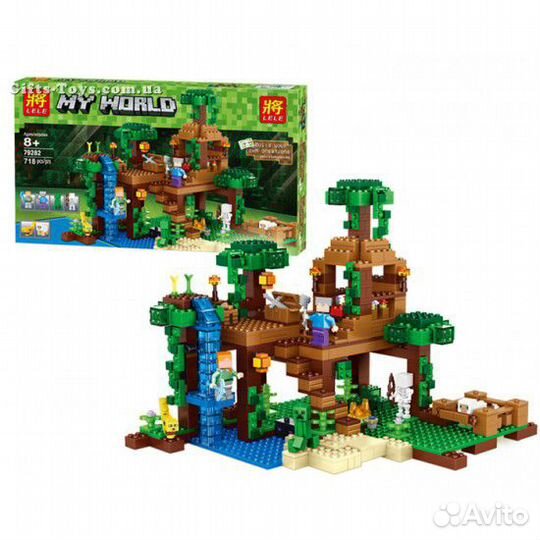 Лего майнкрафт 718 деталей