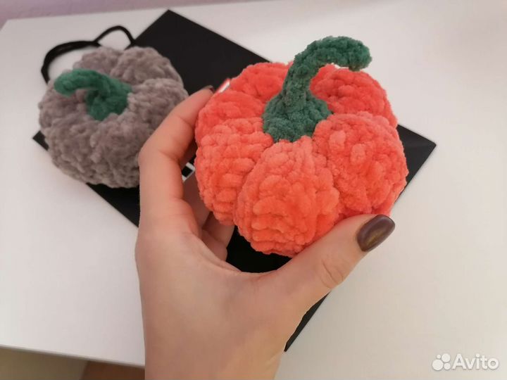 Плюшевая мягкая игрушка тыква