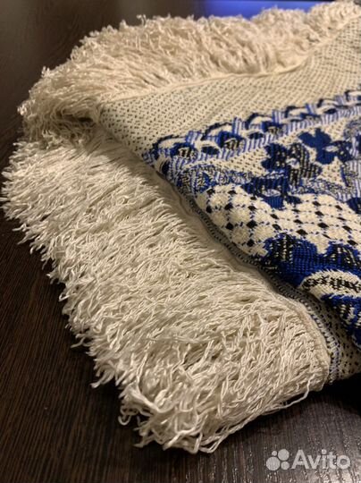Плед покрывало с бахромой хб