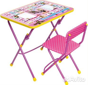 Комплект стол+ стульчик, мягкое сиденье