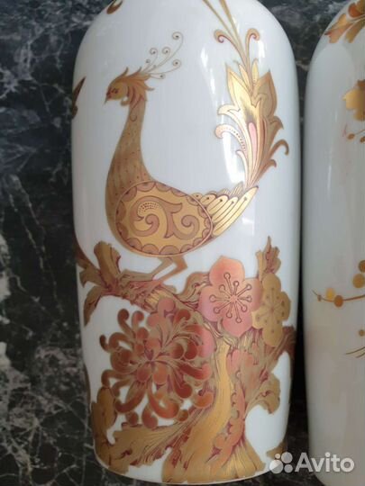 Вазы Kaiser с золотой росписью,Германия