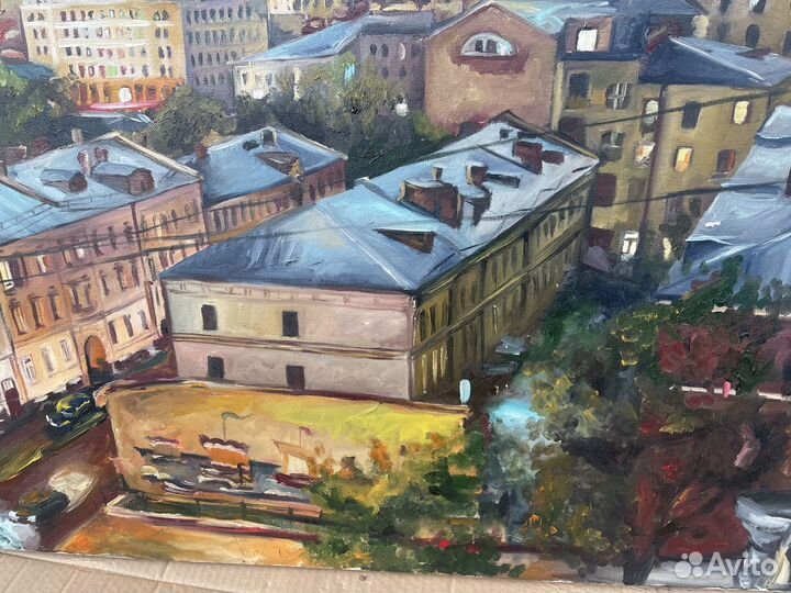 Картина маслом 140x70 Сретенка