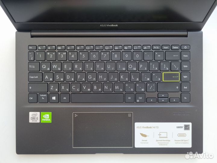 Топовый asus vivobook s14 i5-10gen mx350 IPS SSD