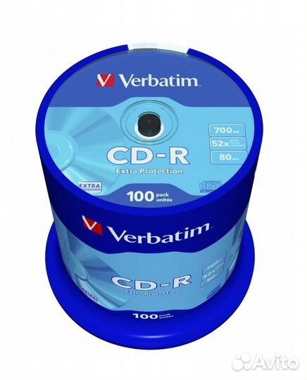 CD-R Диск Extra Protection cake BOX 100 шт. 52x 70