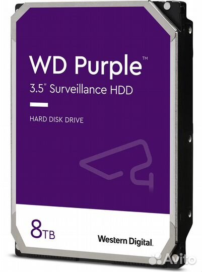Жесткий диск Western Digital WD Purple 8 тб wd82pu