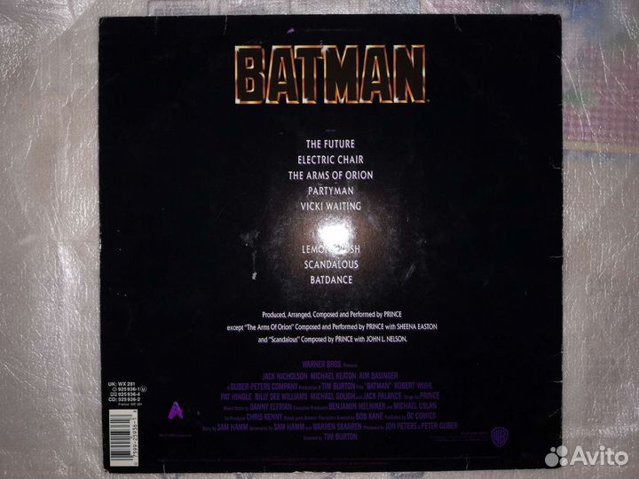 Batman soundtrack 1989 оригинал
