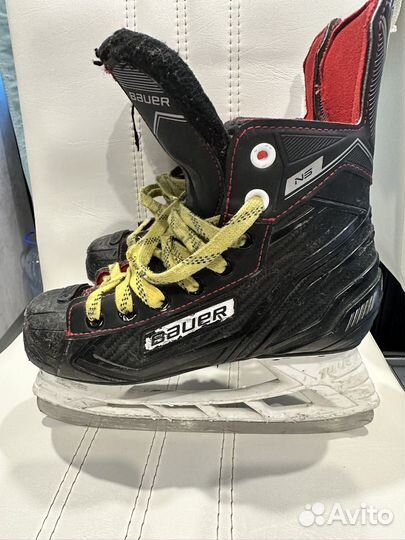 Коньки хоккейные bauer Jr 2.0. 21.8см