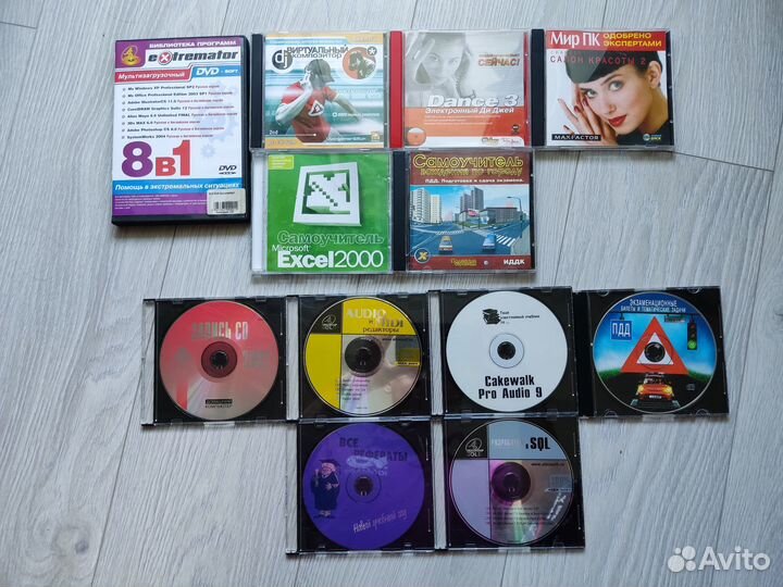 CD диски с играми и программами