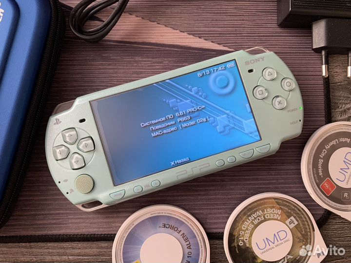 Sony PSP 2006 Mint Green (комплектом)