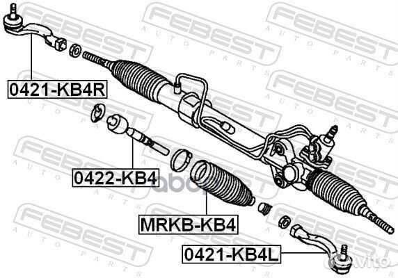 Пыльник рулевой рейки лев mitsubishi