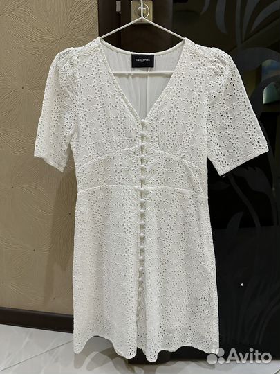 Кружевное платье белое Kooples