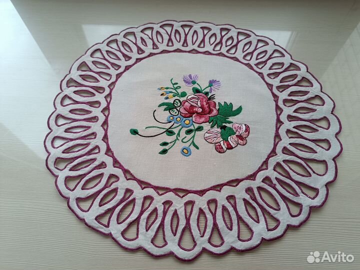 Салфетки с вышивкой Кружево Винтаж Много