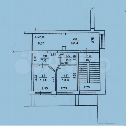 Офис, 55.8 м². V-Market
