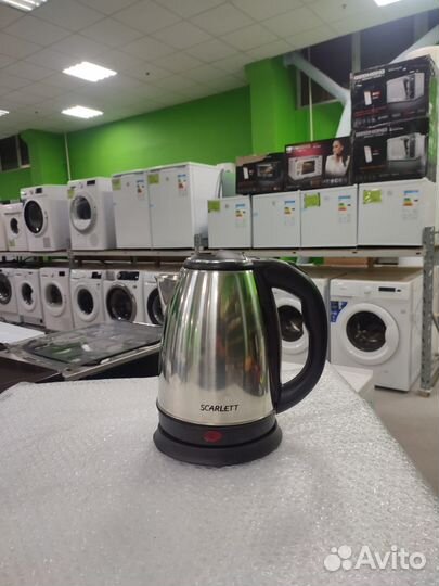 Новый Чайник Scarlett SC20A, серебристый