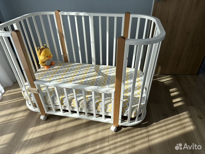 Кровать трансформер детская 5 в 1 с маятником