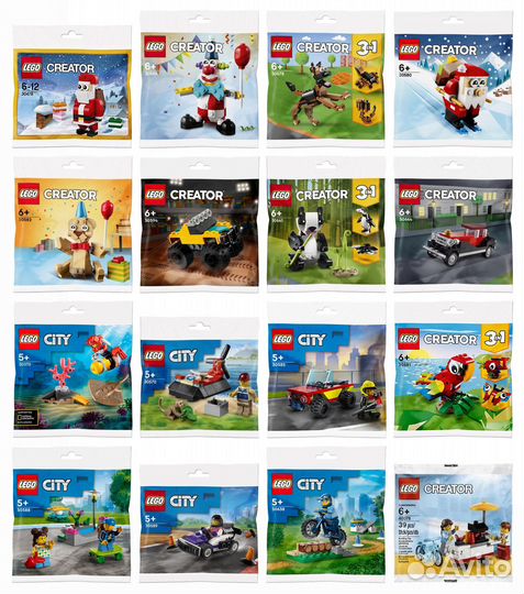 Новые полибеги Lego серий Creator и City