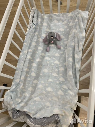 Плед детский babyton голубой