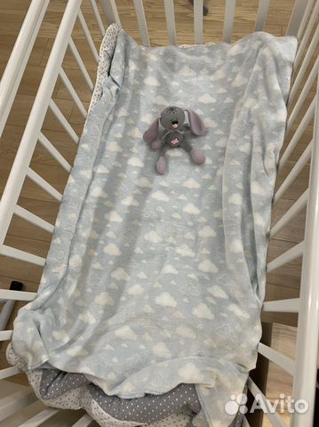 Плед детский babyton голубой