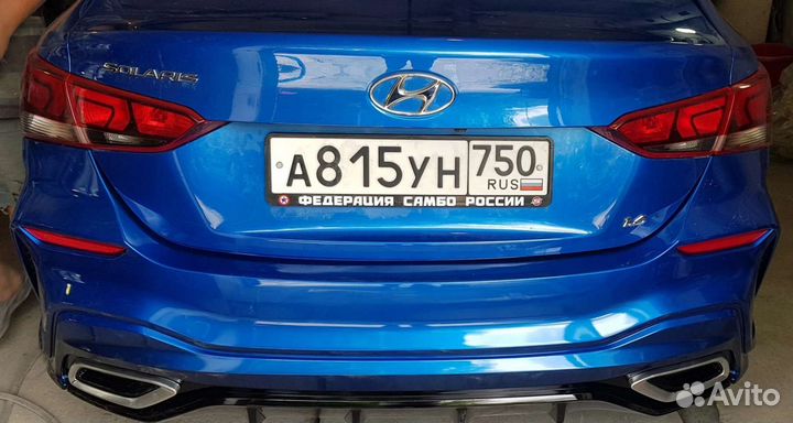 Бампера для hyundai solaris 2
